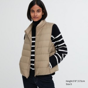 Paperova Vesta Uniqlo Ultra Light Damske Béžové Slovensko | C505649