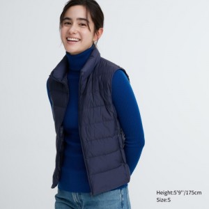 Paperova Vesta Uniqlo Ultra Light Damske Námornícka Modrá Slovensko | J922253