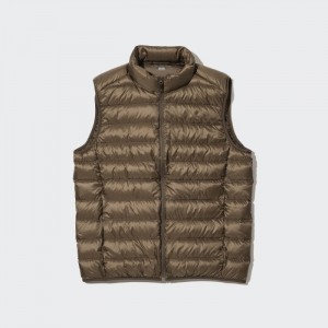 Paperova Vesta Uniqlo Ultra Light (Narrow Quilt) Panske Hnede Slovensko | U206769