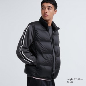 Paperova Vesta Uniqlo Ultra Light (Siroke Topanky Quilt) Panske Čierne Slovensko | C797184
