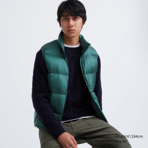 Paperova Vesta Uniqlo Ultra Light (Siroke Topanky Quilt) Panske Zelene Slovensko | U252653