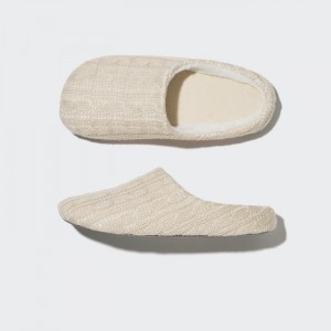 Papuce Uniqlo Cable Knit (Rubber Sole) Panske Natural Slovensko | F331717