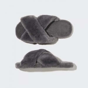 Papuce Uniqlo Fleece Room Shoes (Furry Fleece) Damske Siva Slovensko | O517021