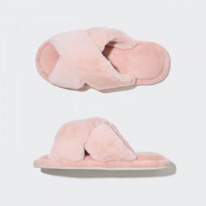 Papuce Uniqlo Fleece Room Shoes (Furry Fleece) Damske Ruzove Slovensko | W166937