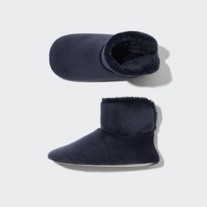 Papuce Uniqlo Fleece Room Shoes (Velour Boots) Damske Námornícka Modrá Slovensko | P923773
