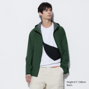 Parka Uniqlo BLOCKTECH (3D Cut) Panske Olivovo Zelená Slovensko | U784459