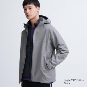 Parka Uniqlo BLOCKTECH (3D Cut) Panske Siva Slovensko | O615394