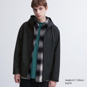 Parka Uniqlo BLOCKTECH (3D Cut) Panske Čierne Slovensko | N120710