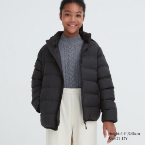 Parka Uniqlo PUFFTECH Washable (Warm Polstrované) Detske Čierne Slovensko | E560345