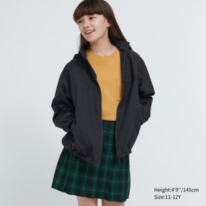 Parka Uniqlo Pocketable Nylon Detske Čierne Slovensko | J066398