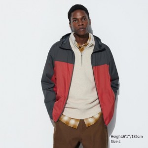 Parka Uniqlo Pocketable UV Protection 3D Cut (Color Block) Panske Červené Slovensko | K705678