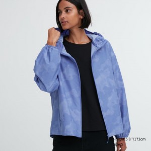 Parka Uniqlo UV Protection Printed Pocketable Damske Modre Slovensko | N504051