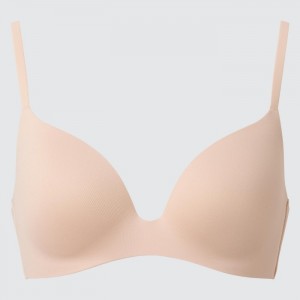 Podprsenky Uniqlo Wireless (3D Hold) (2022 Edition) Damske Béžové Slovensko | J330934