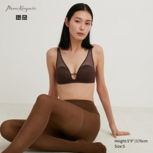 Podprsenky Uniqlo Wireless (Mesh) Damske Tmavo Hnede Slovensko | Z939198