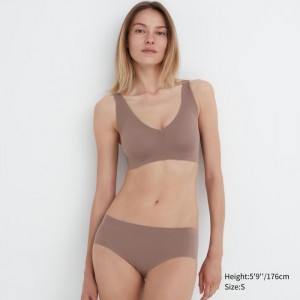 Podprsenky Uniqlo Wireless (Ultra Relax) Damske Hnede Slovensko | S349204