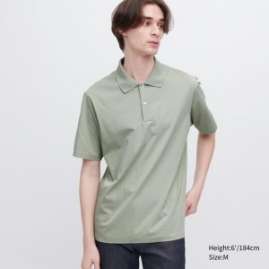 Polokosela Uniqlo AIRism Regular Collar Panske Zelene Slovensko | E790871