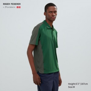 Polokosela Uniqlo DRY-EX Kratke Sleeve Panske Zelene Slovensko | O441589
