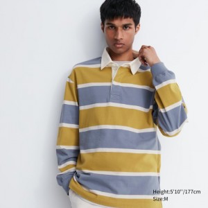 Polokosela Uniqlo Rugger Long-Sleeve Panske Žlté Slovensko | W821117