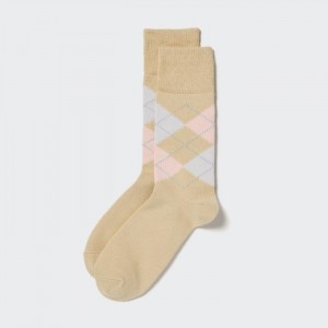 Ponozky Uniqlo Argyle Panske Béžové Slovensko | A434127