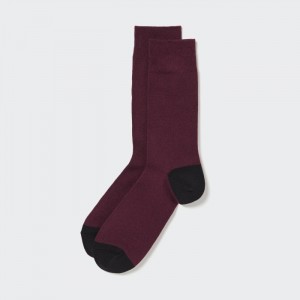 Ponozky Uniqlo Color Block Panske Wine Slovensko | M752401