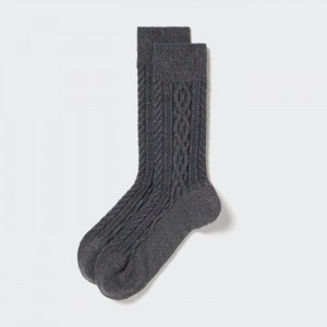 Ponozky Uniqlo Color Nep Cable Panske Tmavo Siva Slovensko | Y095297