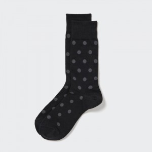 Ponozky Uniqlo Dotted Panske Čierne Slovensko | A376401