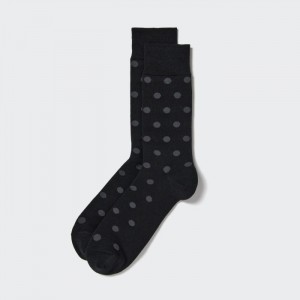 Ponozky Uniqlo Dotted Panske Čierne Slovensko | U481605
