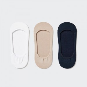 Ponozky Uniqlo Footsies 3 Pack (Low Cut) Damske Biele Slovensko | P013895