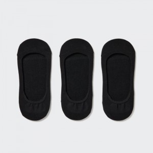 Ponozky Uniqlo Footsies 3 Pack (Low Cut) Damske Čierne Slovensko | F372711