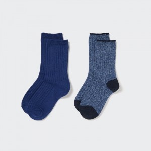 Ponozky Uniqlo HEATTECH (2 Pairs) Detske Modre Slovensko | L774704
