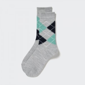 Ponozky Uniqlo HEATTECH Argyle Damske Siva Slovensko | Z381383