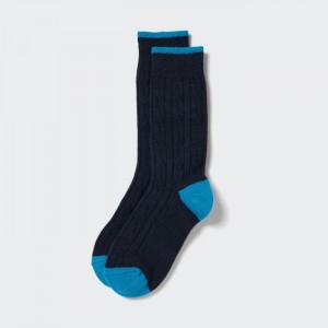 Ponozky Uniqlo HEATTECH Cable Damske Námornícka Modrá Slovensko | O965391