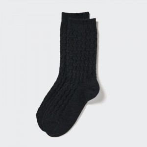 Ponozky Uniqlo HEATTECH Cable Damske Čierne Slovensko | R524581