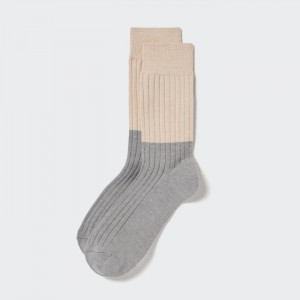 Ponozky Uniqlo HEATTECH Color Block Panske Siva Slovensko | A582896