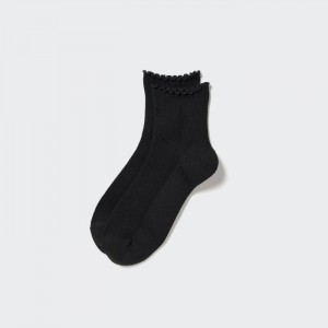 Ponozky Uniqlo HEATTECH Crew Mellow Damske Čierne Slovensko | N534878
