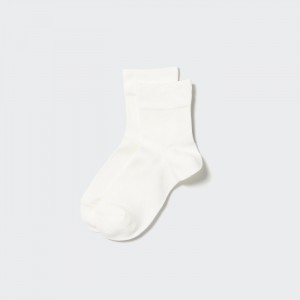 Ponozky Uniqlo HEATTECH Crew Relax Damske Biele Slovensko | V760086