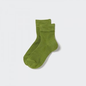 Ponozky Uniqlo HEATTECH Crew Relax Damske Zelene Slovensko | A745678