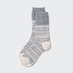 Ponozky Uniqlo HEATTECH Fair Isle Damske Siva Slovensko | H625960