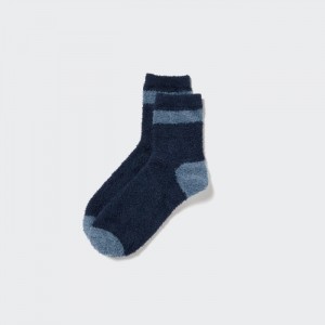 Ponozky Uniqlo HEATTECH Fluffy Podsite Half Damske Modre Slovensko | T344856
