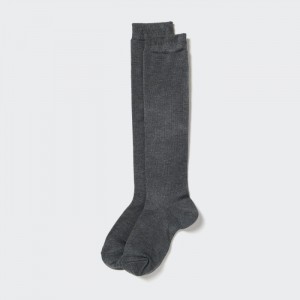 Ponozky Uniqlo HEATTECH Knee High Damske Tmavo Siva Slovensko | Q019201