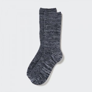 Ponozky Uniqlo HEATTECH Loose Rebrovaný Damske Tmavo Siva Slovensko | N964318