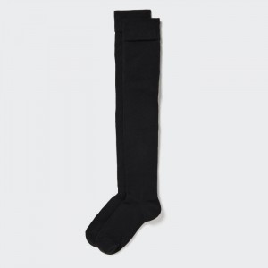 Ponozky Uniqlo HEATTECH Over-The-Knee Damske Čierne Slovensko | W355745