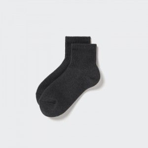 Ponozky Uniqlo HEATTECH Pile-Podsite Half Damske Tmavo Siva Slovensko | J777798
