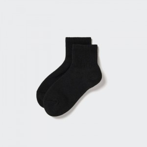 Ponozky Uniqlo HEATTECH Pile-Podsite Half Damske Čierne Slovensko | S962029
