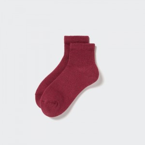 Ponozky Uniqlo HEATTECH Pile-Podsite Half Damske Wine Slovensko | U634481