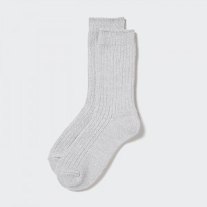 Ponozky Uniqlo HEATTECH Rebrovaný Damske Siva Slovensko | A434206