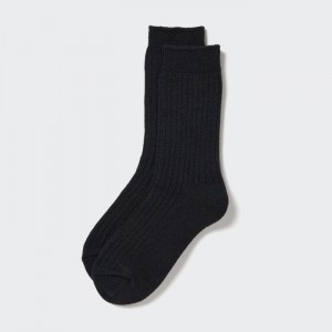 Ponozky Uniqlo HEATTECH Rebrovaný Damske Čierne Slovensko | A467357