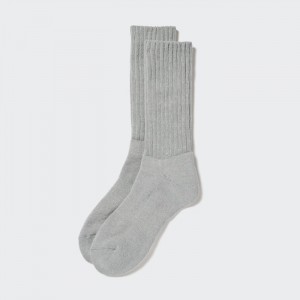 Ponozky Uniqlo HEATTECH Rebrovaný Pile-Podsite Damske Siva Slovensko | V048556
