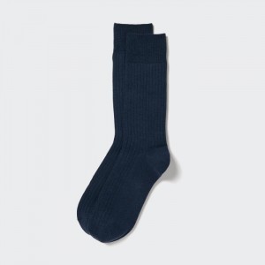 Ponozky Uniqlo HEATTECH Siroke Topanky Rebrovaný Panske Námornícka Modrá Slovensko | W204151