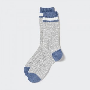Ponozky Uniqlo HEATTECH Slub Rebrovaný Panske Siva Slovensko | R166490